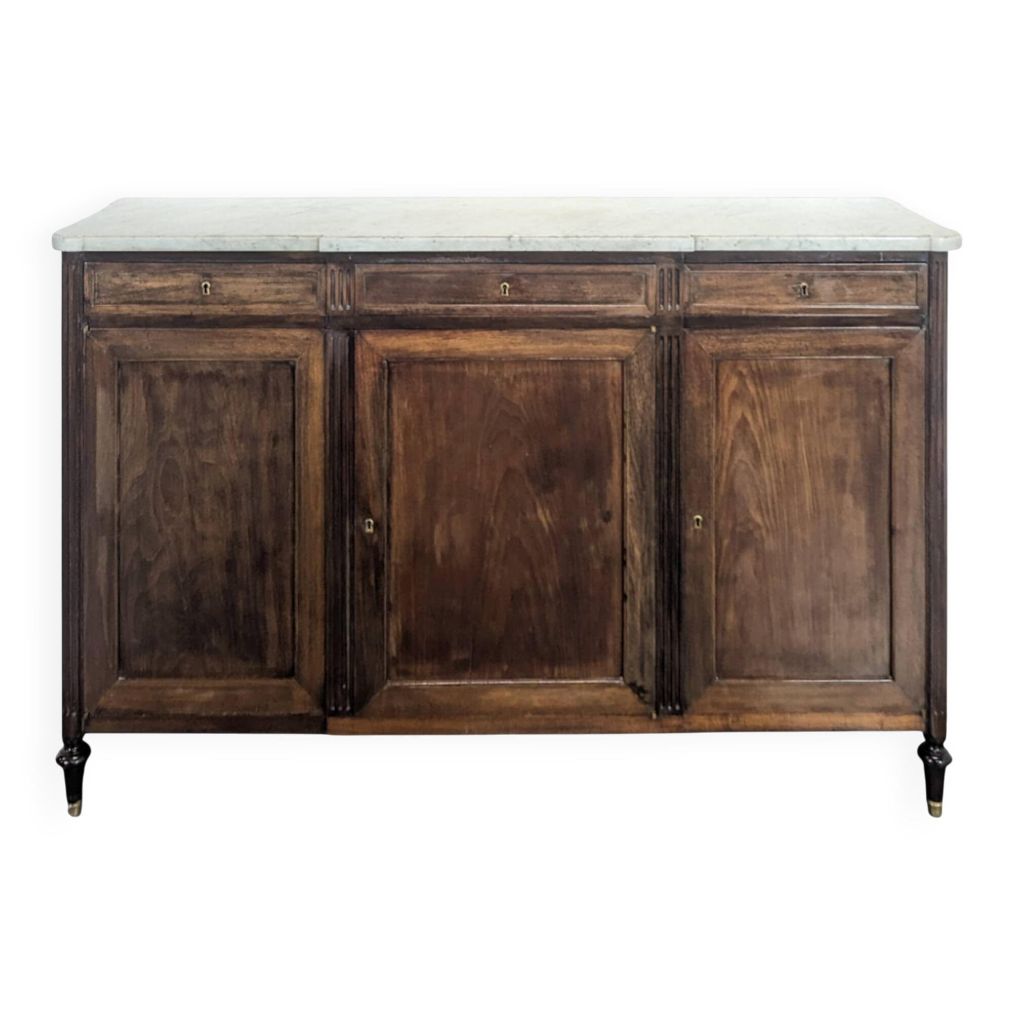 Louis XVI period mahogany sideboard, late 19th century