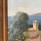 Tableau ancien, paysage provençal, signé, XXe siècle