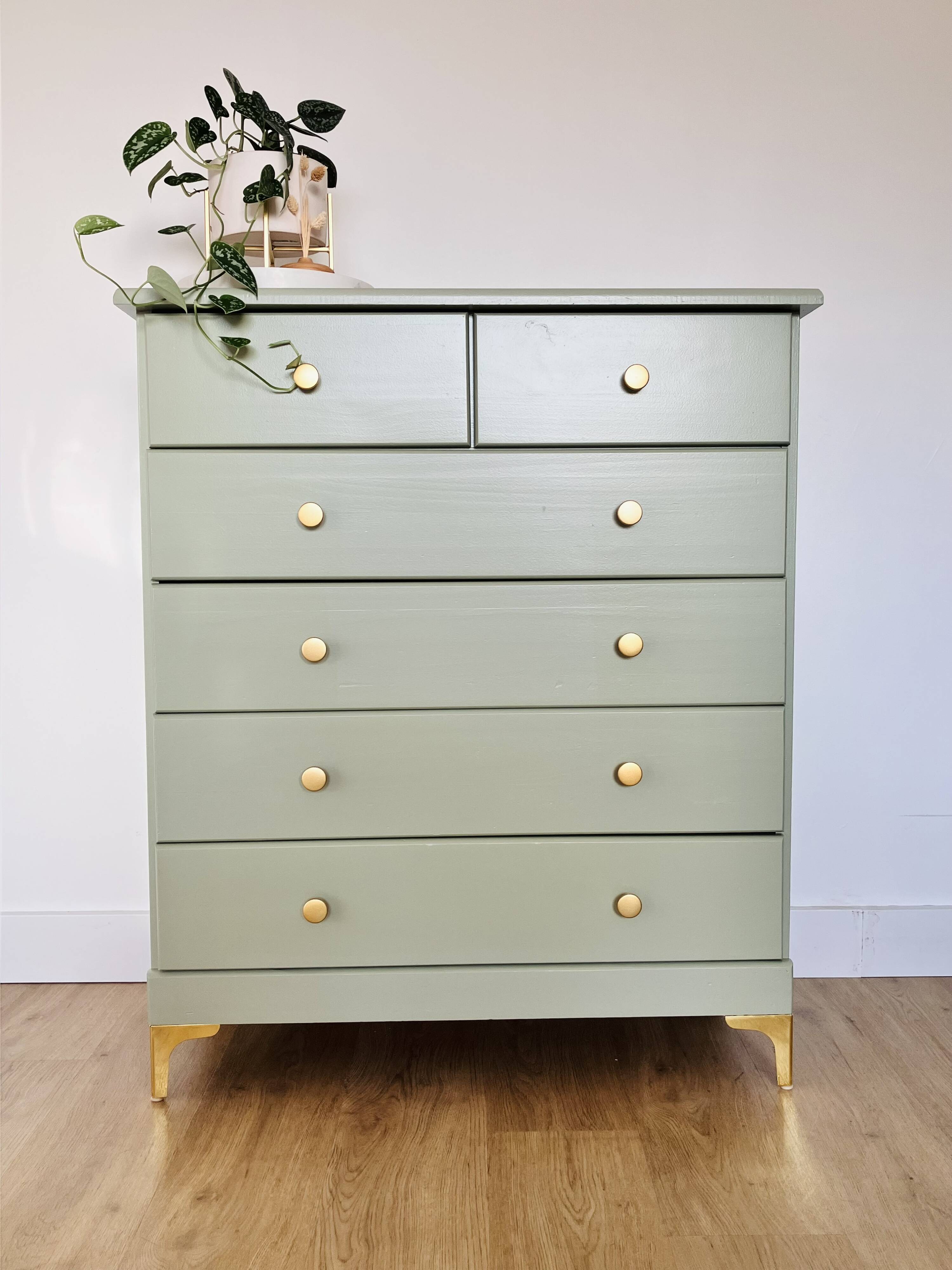 6-drawer chest in solid pine