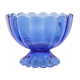 Tulip-shaped fruit cup basket - blue glass