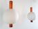 Copper and Glass Pendant Lamps from Hiemstra Evolux, 1960s, Set of 2