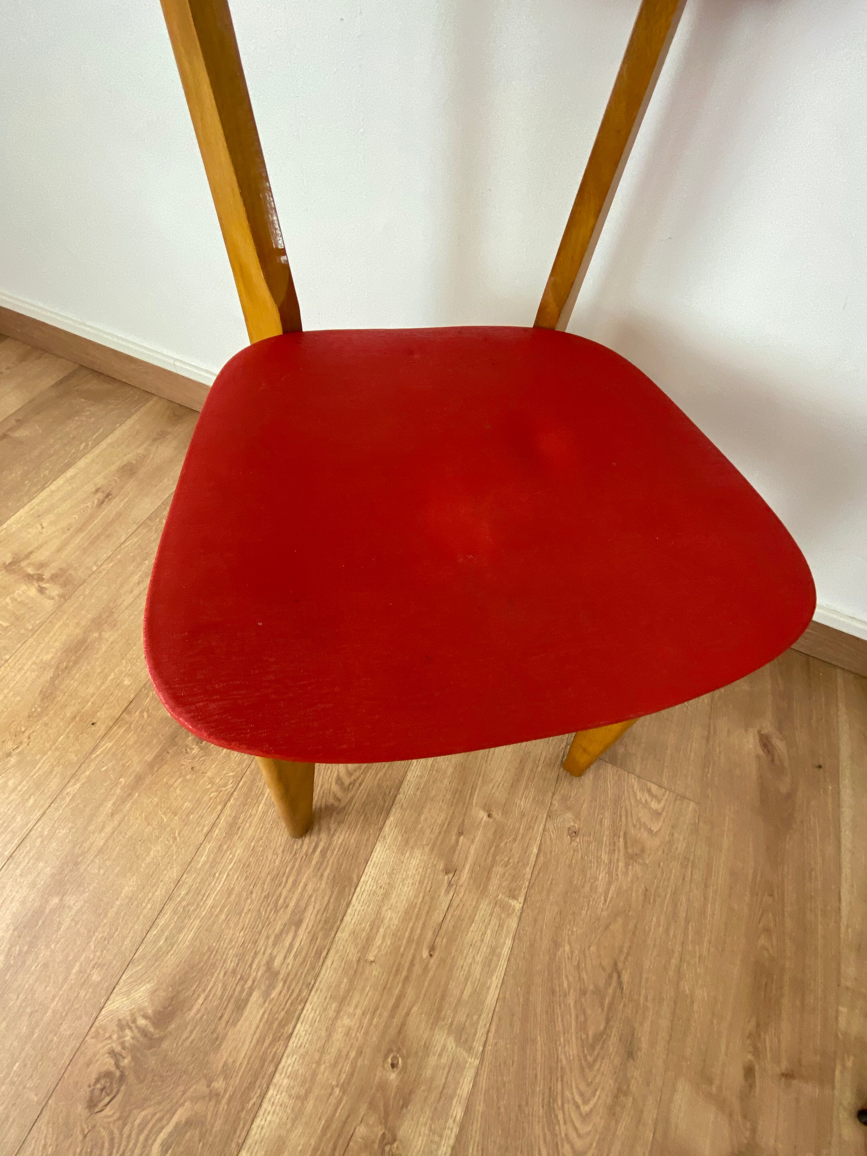 Red vintage chair