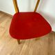Chaise vintage rouge