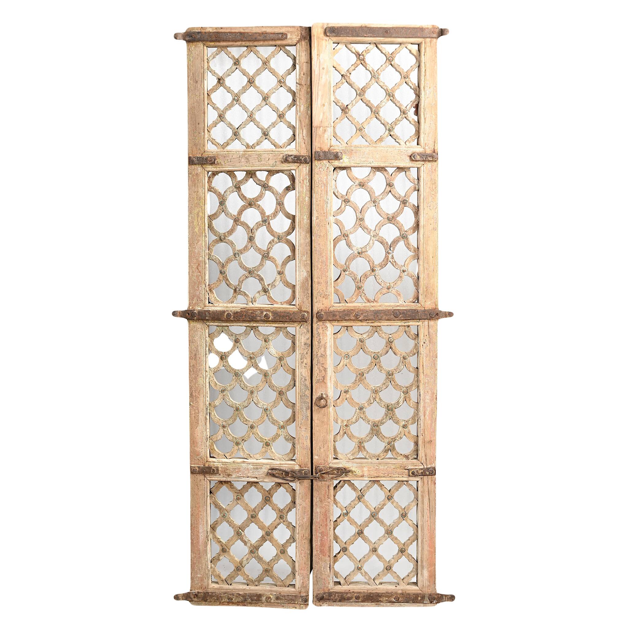 Jali - Antique Indian openwork wooden door no.6