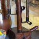 Rustic candle holder Art-popular solid wood and vintage wrought iron