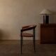 Vintage leather dining chair Arrben Italy, 1980s