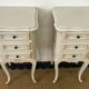 Pair of antique Louis XV style bedside tables, 3 drawers