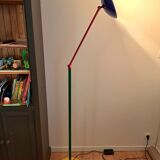 Polychrome articulated stilplast floor lamp