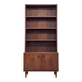 Bibliothèque scandinave en bois massif, style Mid-Century, années 1960