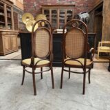 Thonet n°17 curved wooden armchair