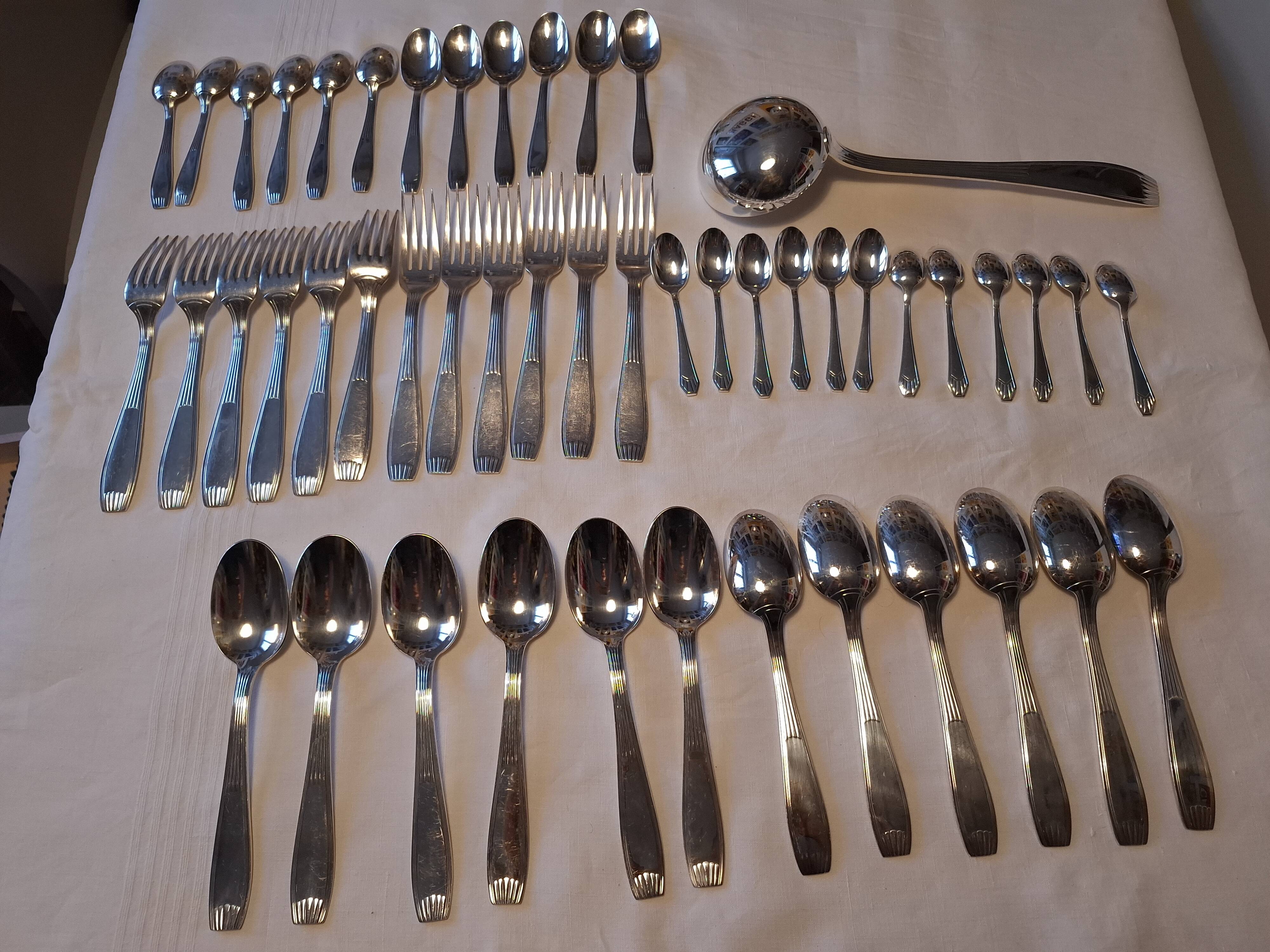 Alfemide christofle 49-piece cutlery set