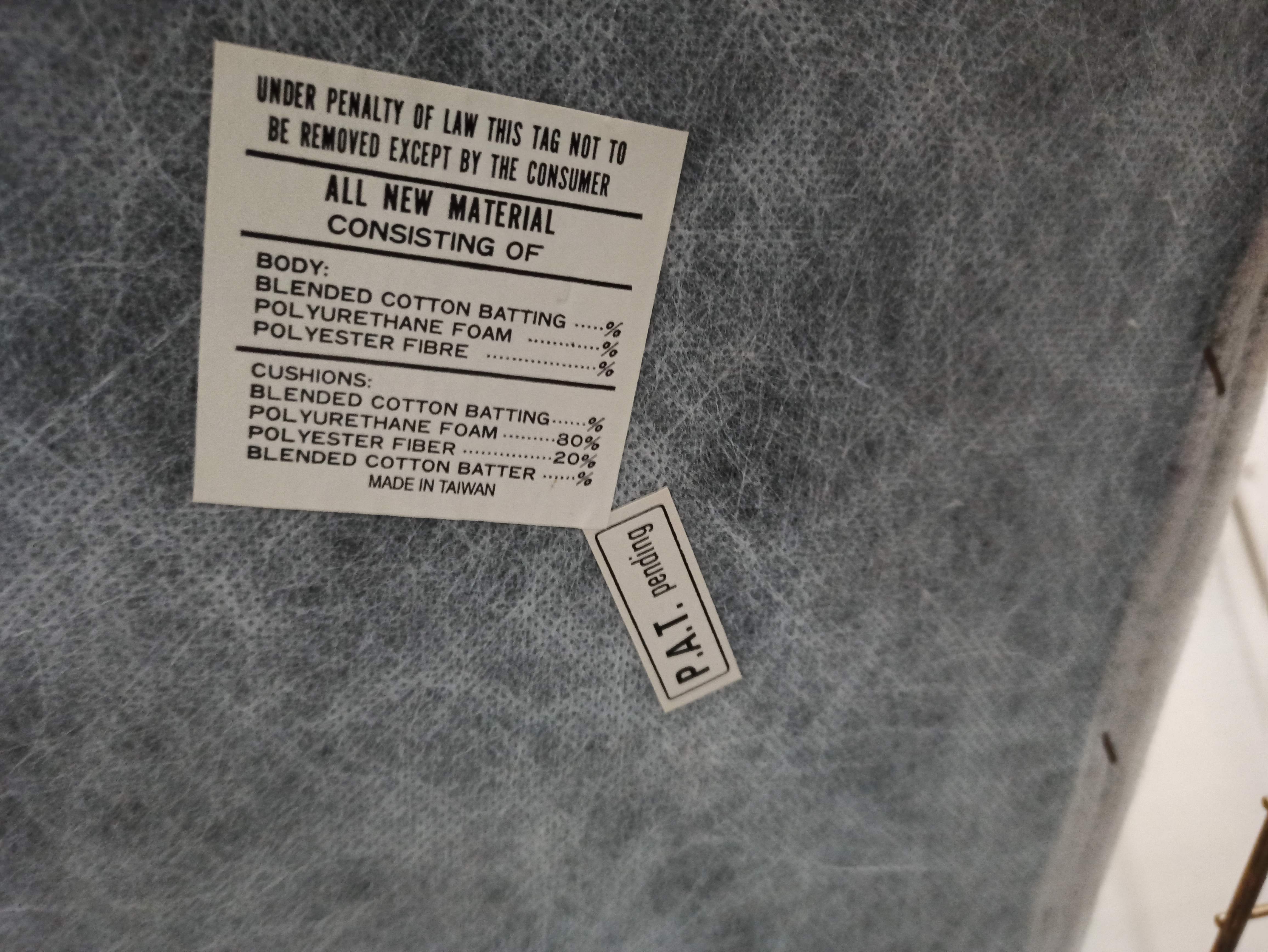 Bench armchair furniture chrome gold 70s