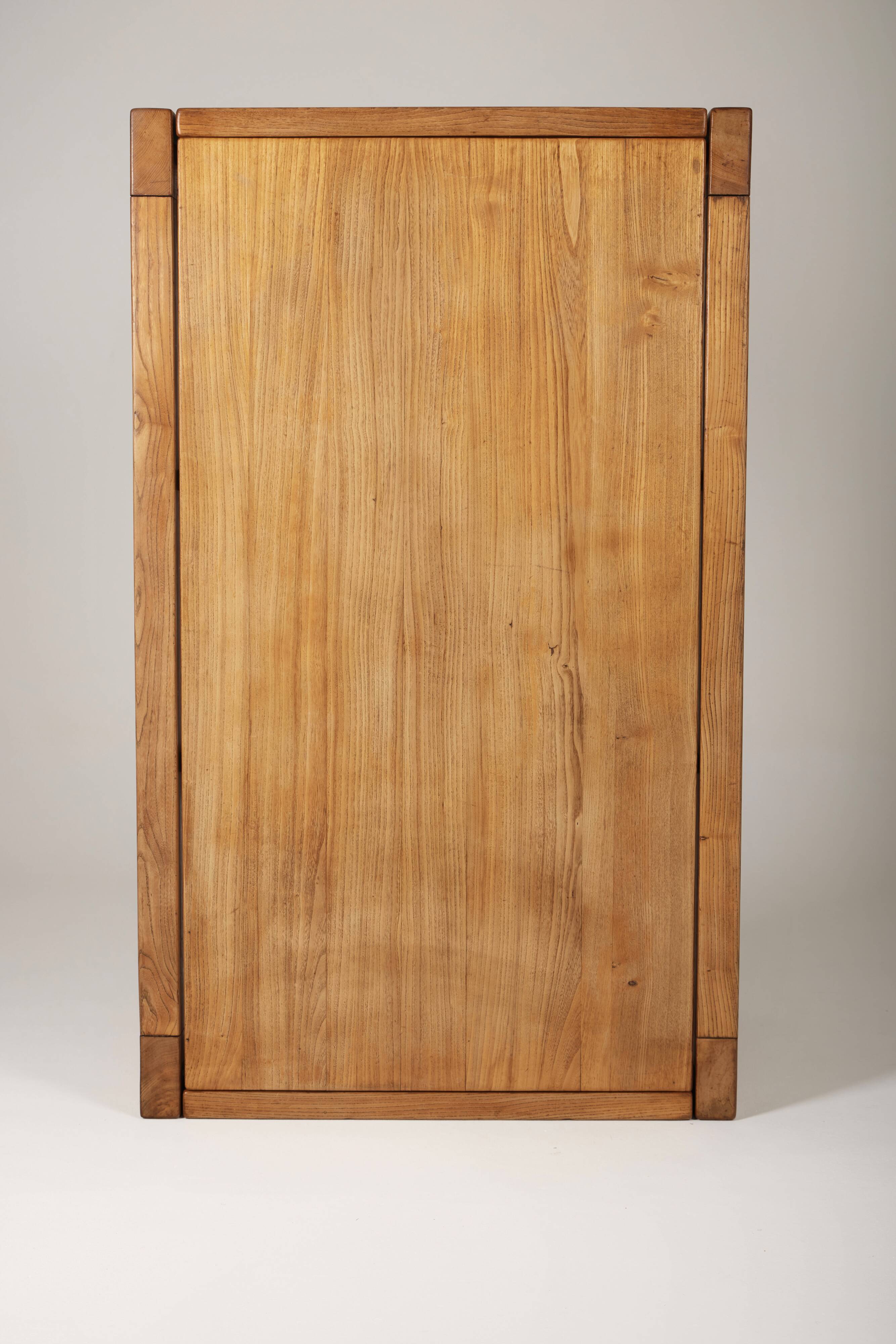 Table en orme Maison Regain, 1980s