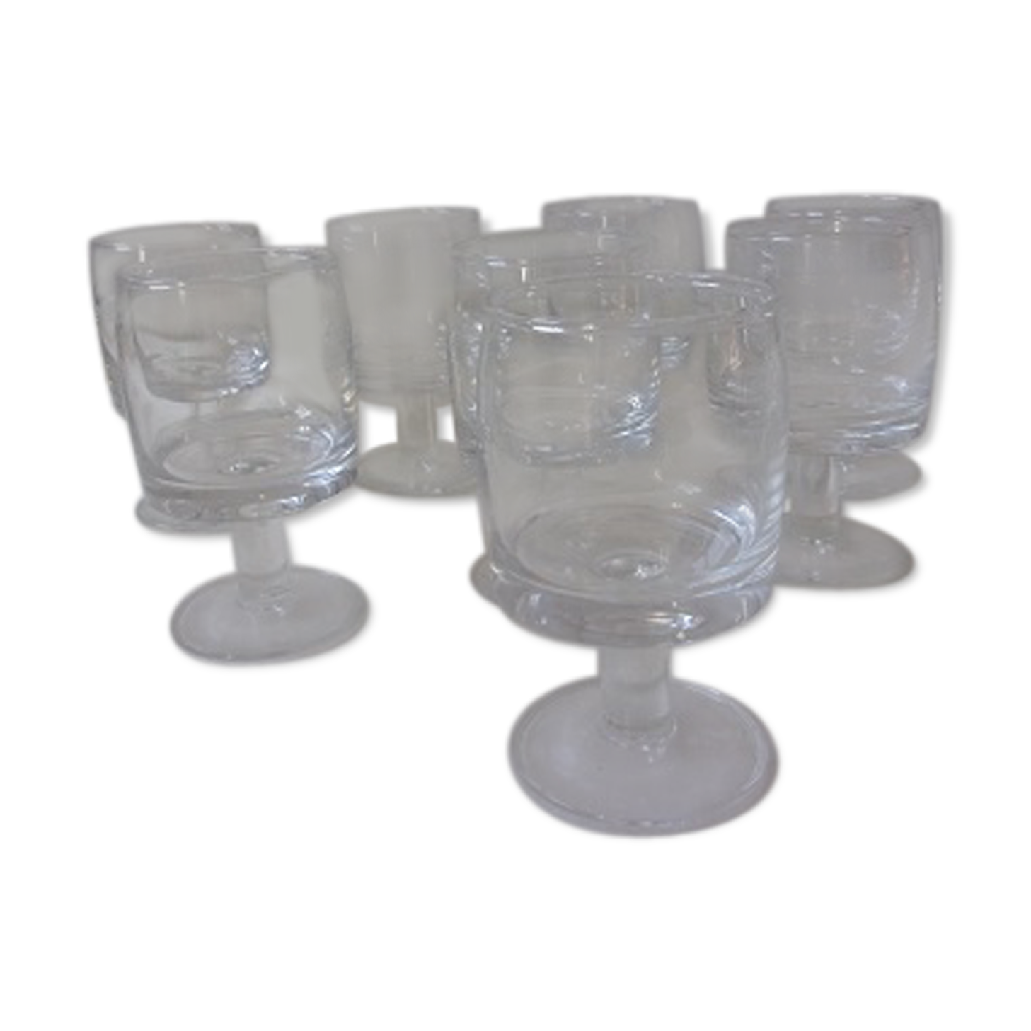 Ensemble de 8 verres à eau année 70