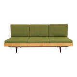Jitona Sobeslav 1970s Green Fabric Folding Sofa