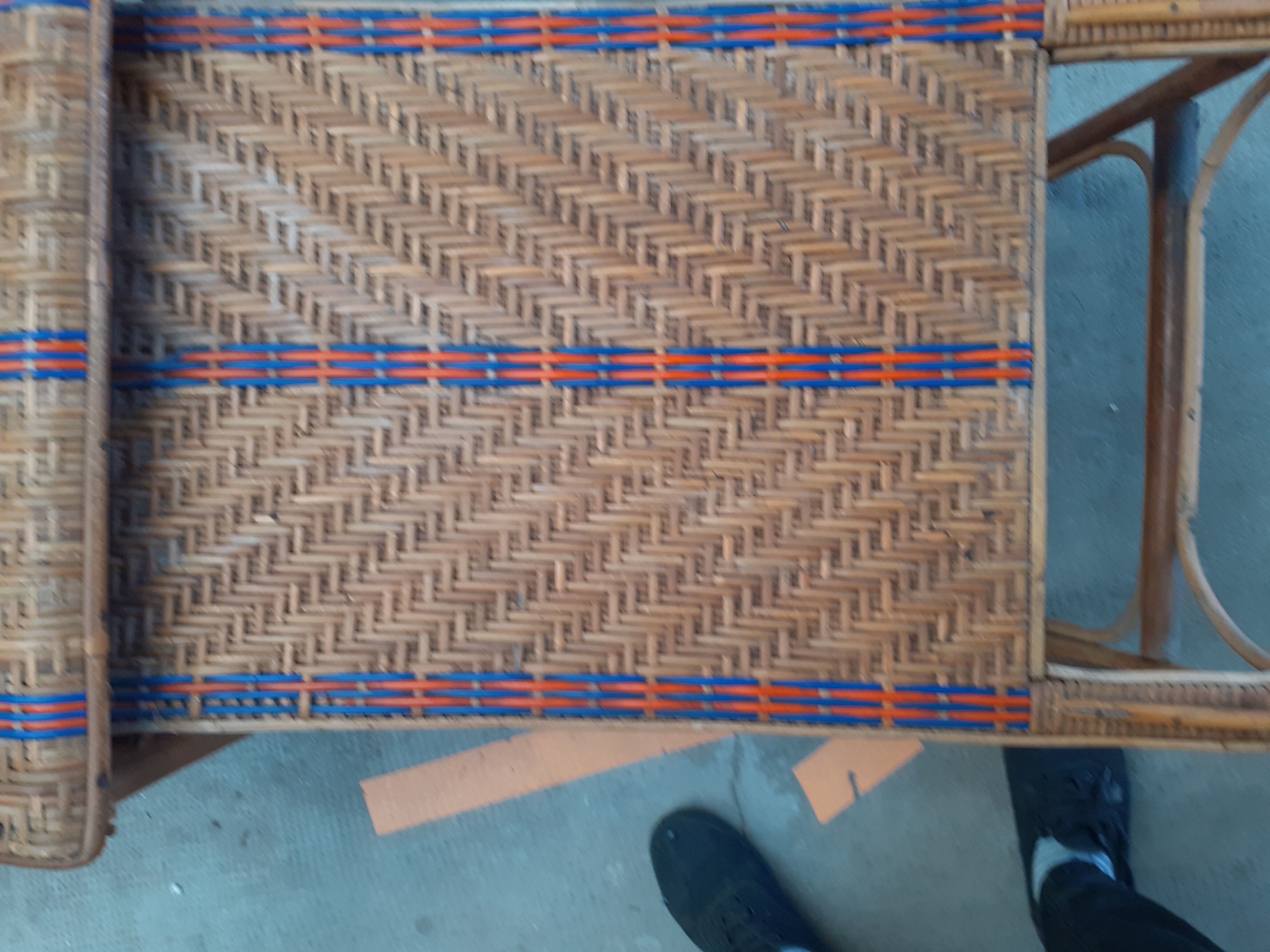 Rattan deckchairs 30s