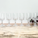 Lot de 6 verres à vin rouge cristal d'Arques modèle Louvre