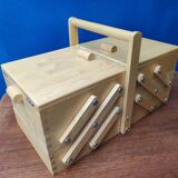 Sewing box worker wood seamstress