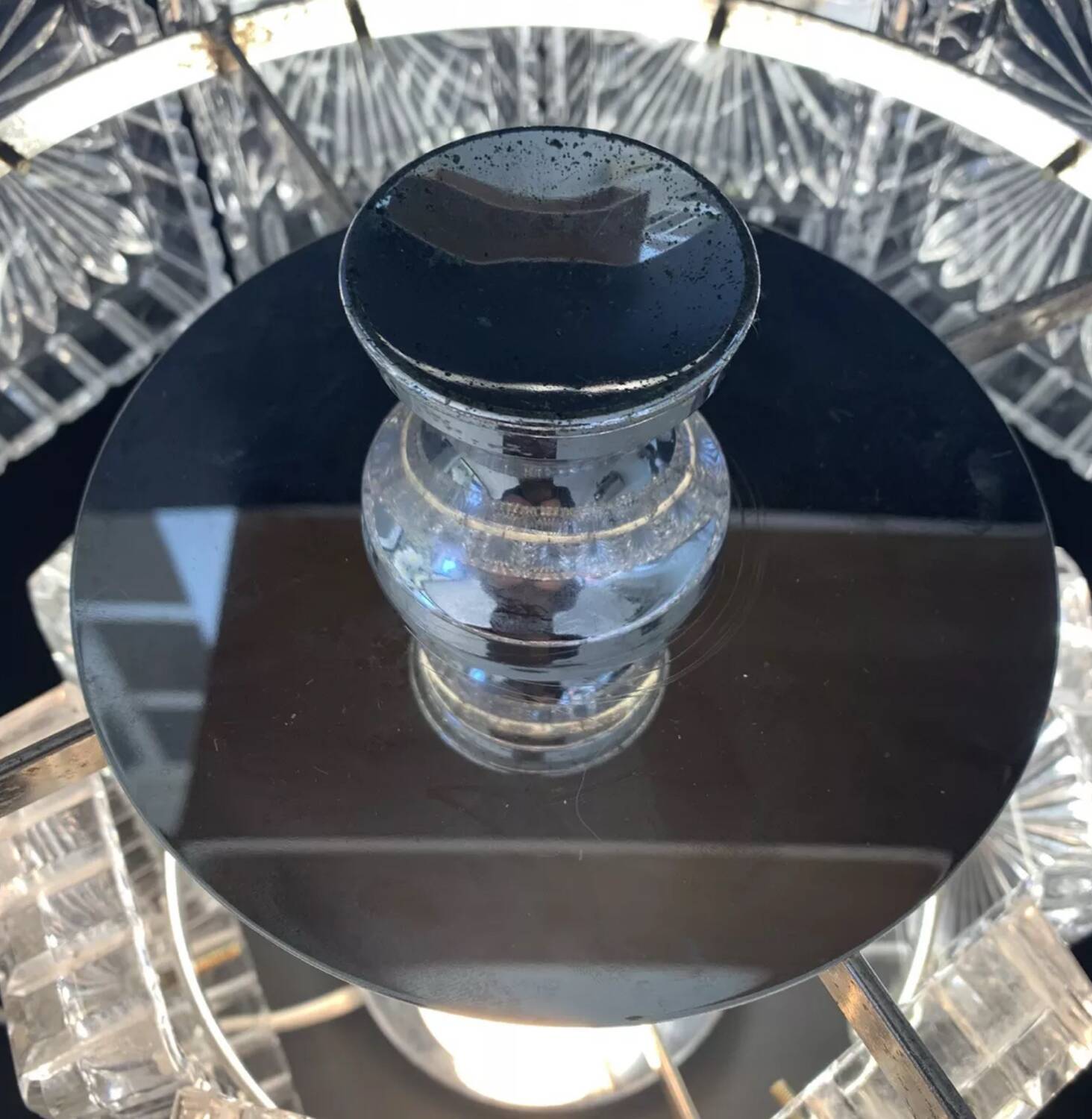 3-light crystal lamp, Italy 1960