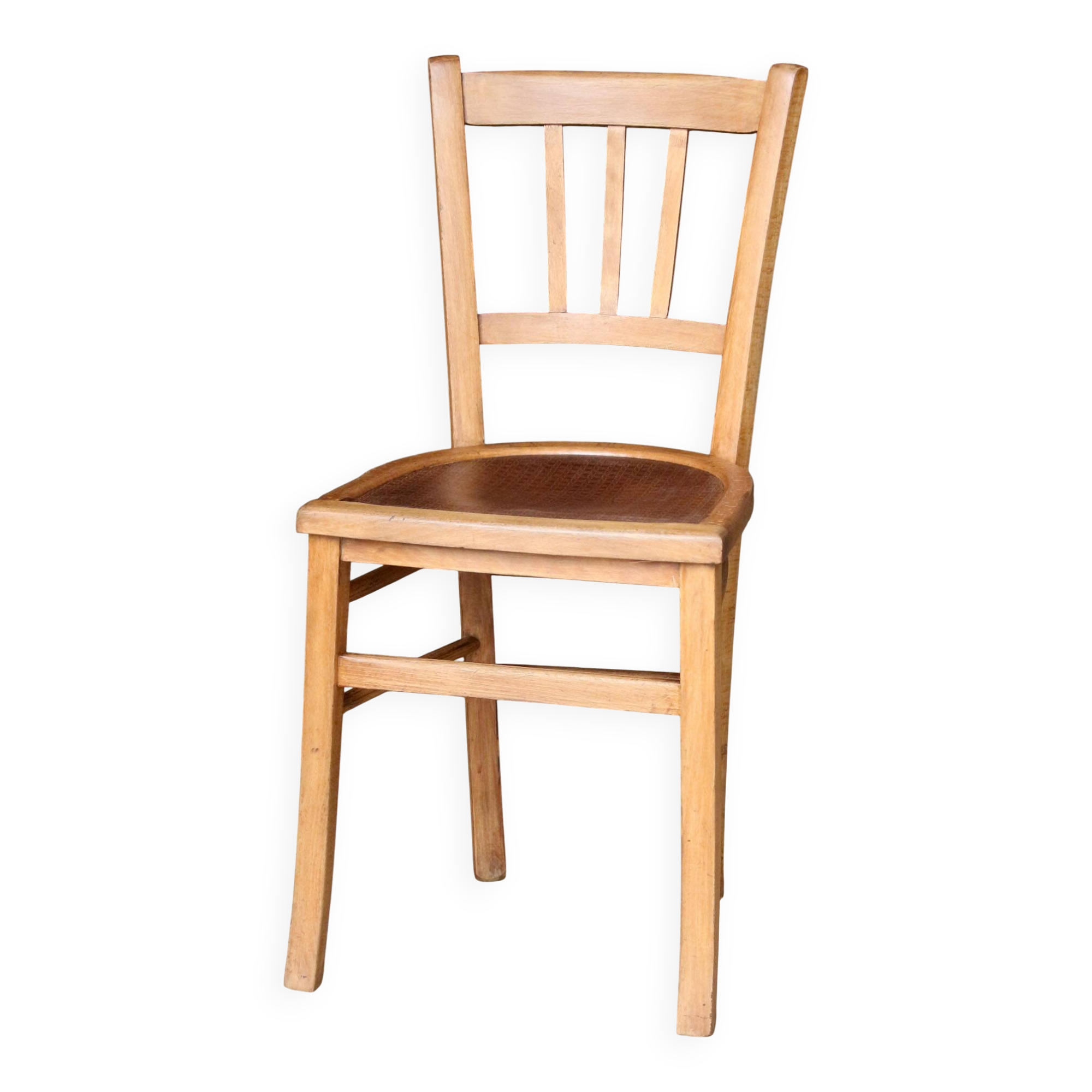Early 20th century wooden bistro chair.