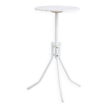 Vintage marble plant stool tripod