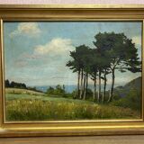 Oil on canvas signed Bovet or Bouét, representing Oulgate