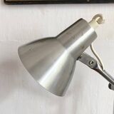 Lampe cocotte , lampe de bureau argentée