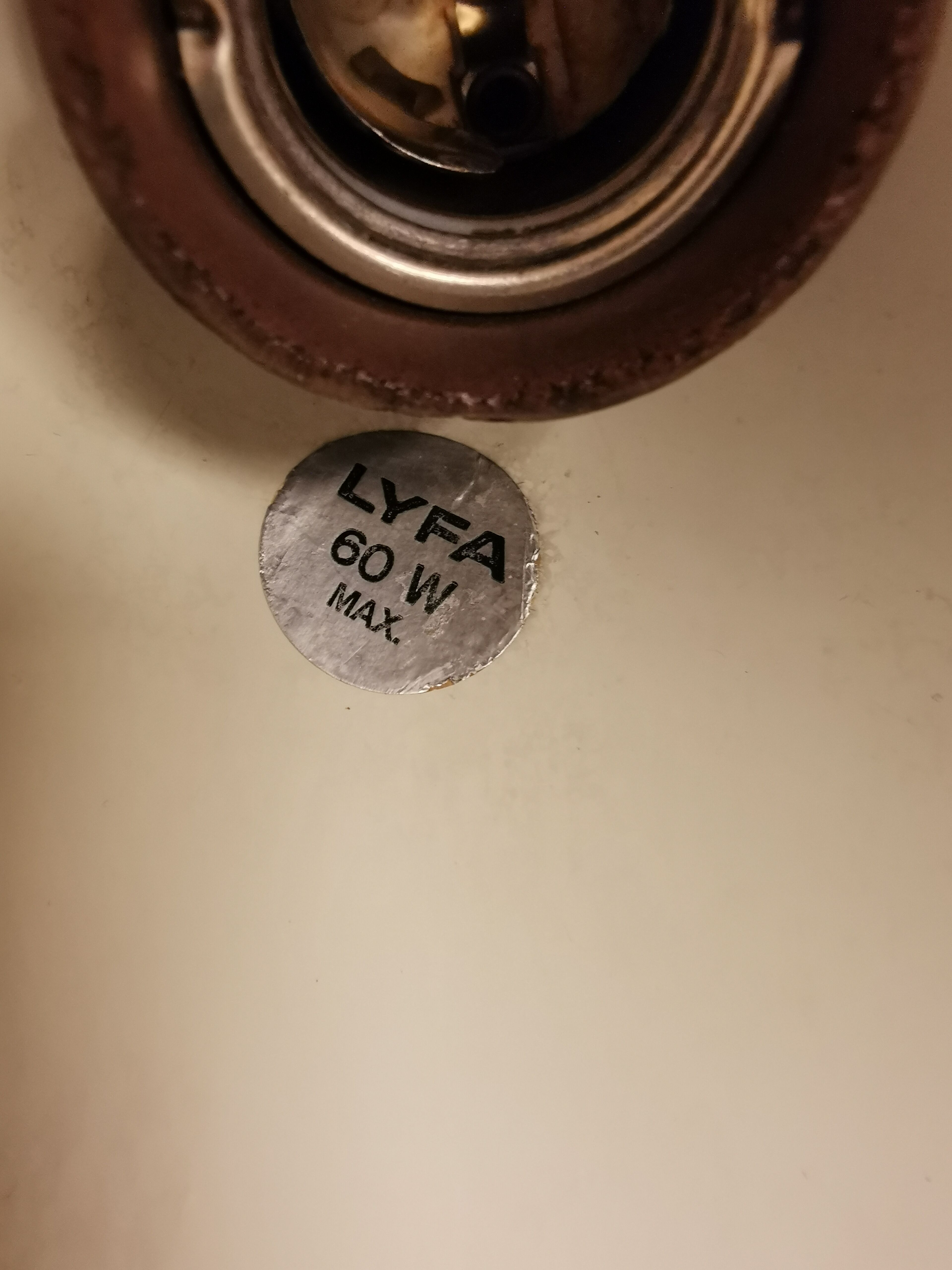 Original Danish corn yellow Lyfa cone pendant from 1972