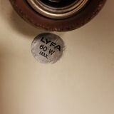 Original Danish corn yellow Lyfa cone pendant from 1972