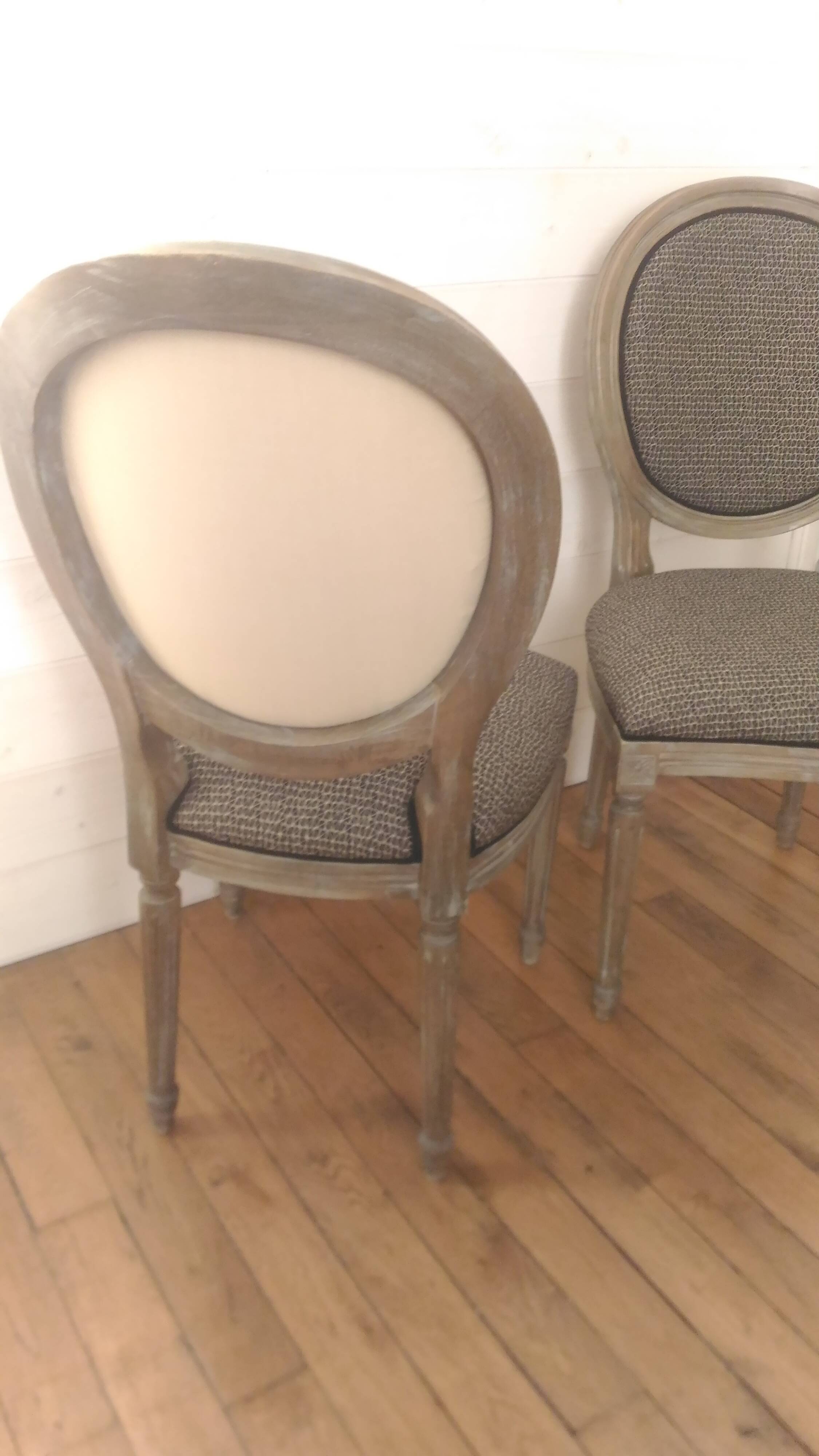 Pair of medallion chairs