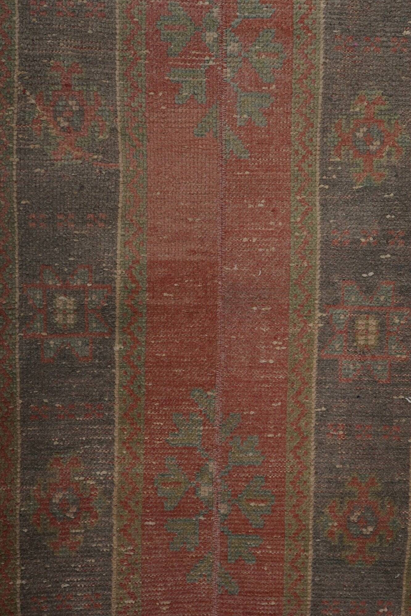 Vintage Turkish hallway rug 61x313 cm