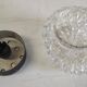 Molded glass ceiling or wall light - 60s/70s