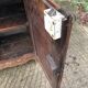 Antique Louis XV style solid oak sideboard with 2 drawers and 2 doors