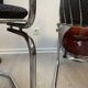 Paire de chaise en chrome dans le goût de Rinaldi
