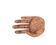 Empty wooden pocket in the shape of a hand, vintage