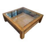Table basse verre et bois BDBD