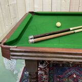 English billiards of the 1950s in mahogany