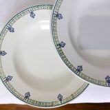 4 vintage soup plates from St Amand