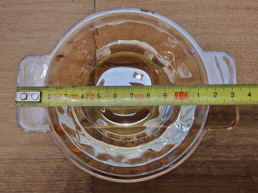 Huilor green cross glass bowls from the 1960s (sale x 5)