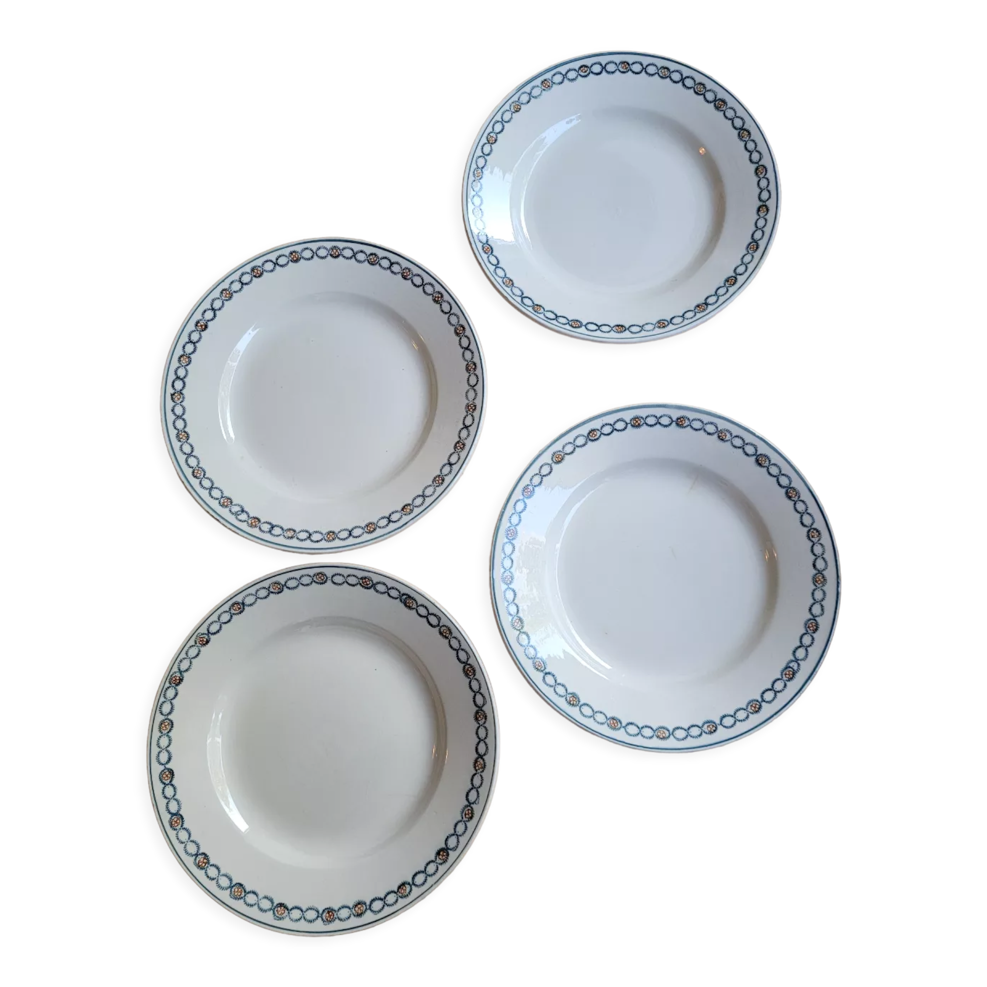 Lot n°2 of 4 flat plates BRE PMPS from Longwy