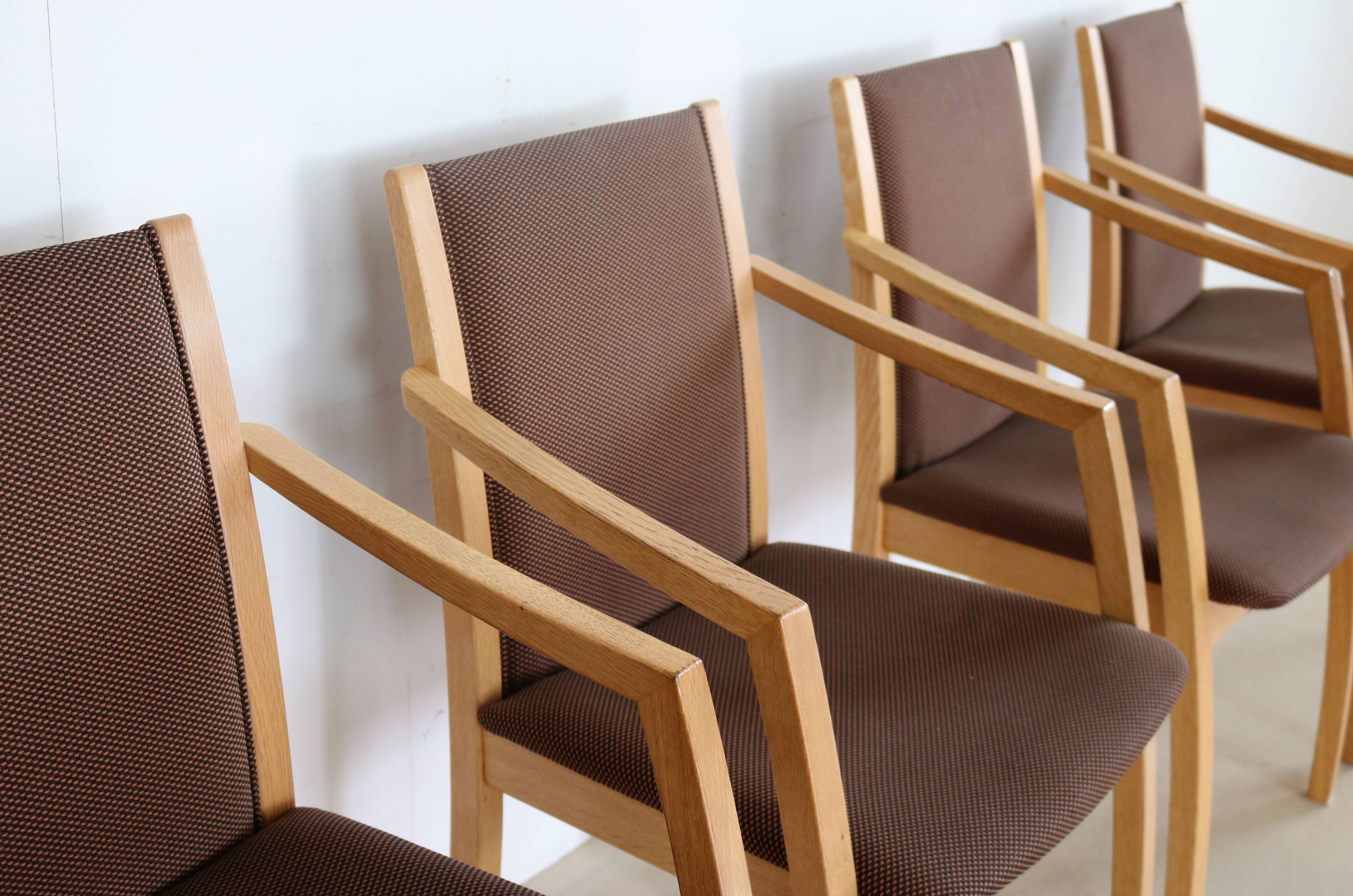 Danish set of 4 dining chairs by Skovby