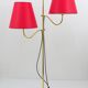 Josef Frank Lampadaire en laiton réglable à deux bras, milieu du siècle, Autriche, années 1950
