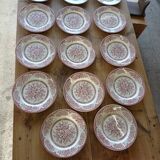 14 assiettes plates anciennes anglaises