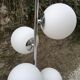 Floor lamp with vintage glass balls 1970