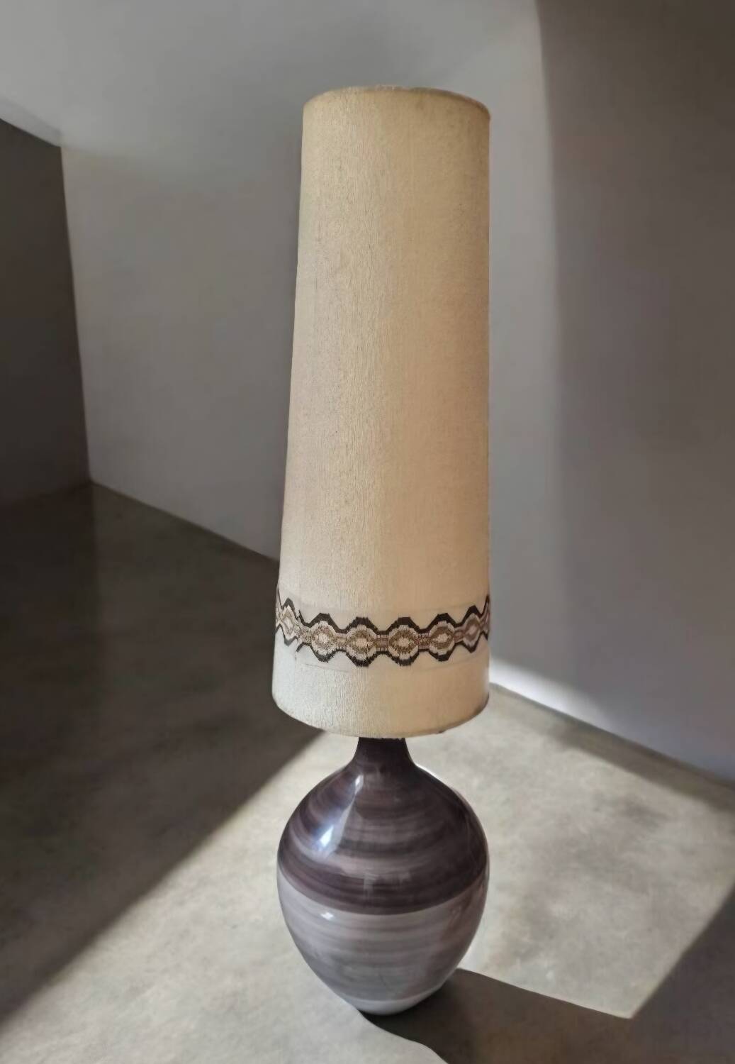 Grande lampe céramique années 60