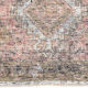 Faded brown & beige turkish runner rug 339x91cm