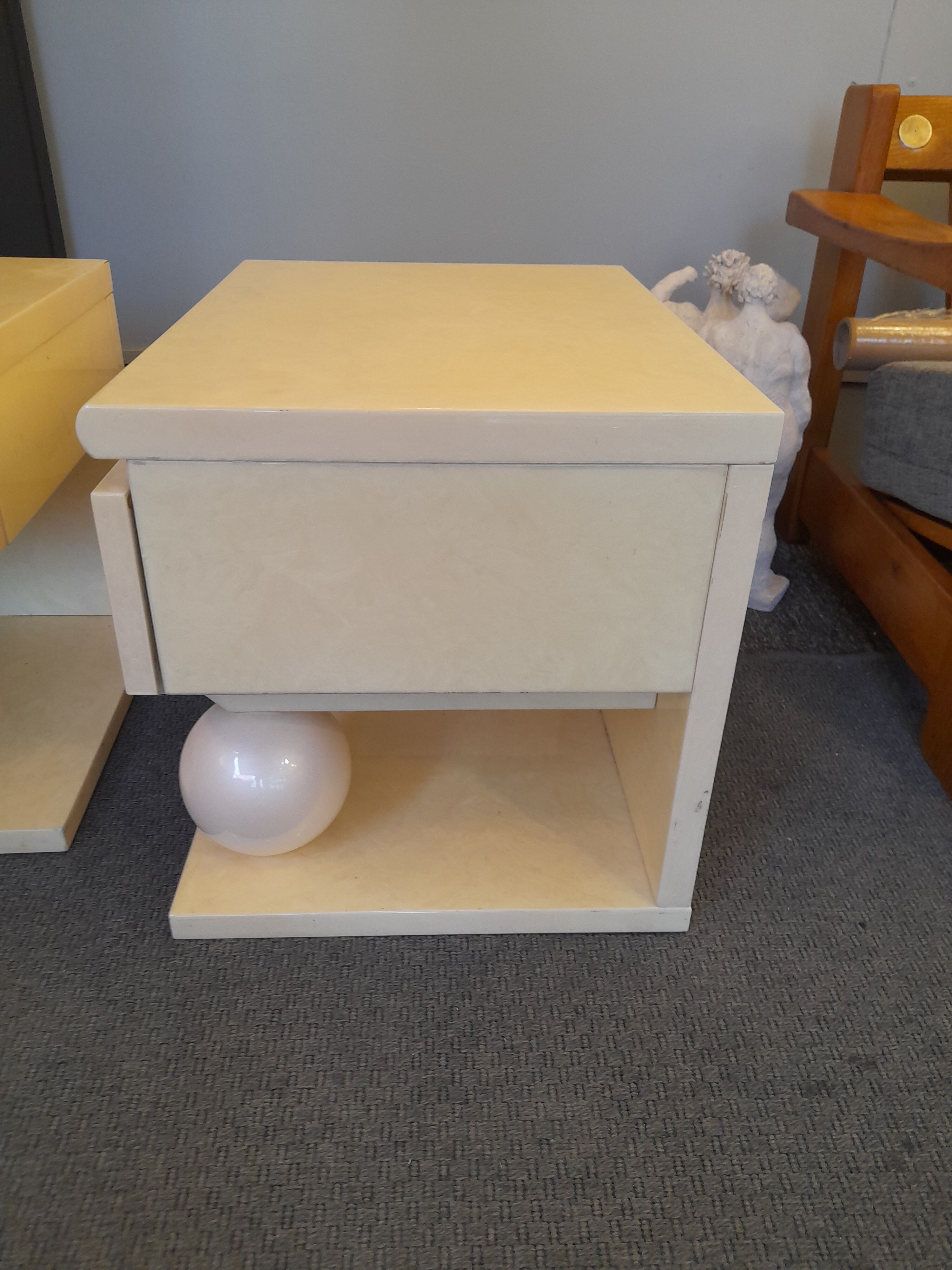 Typical pair of bedside tables from the 80s