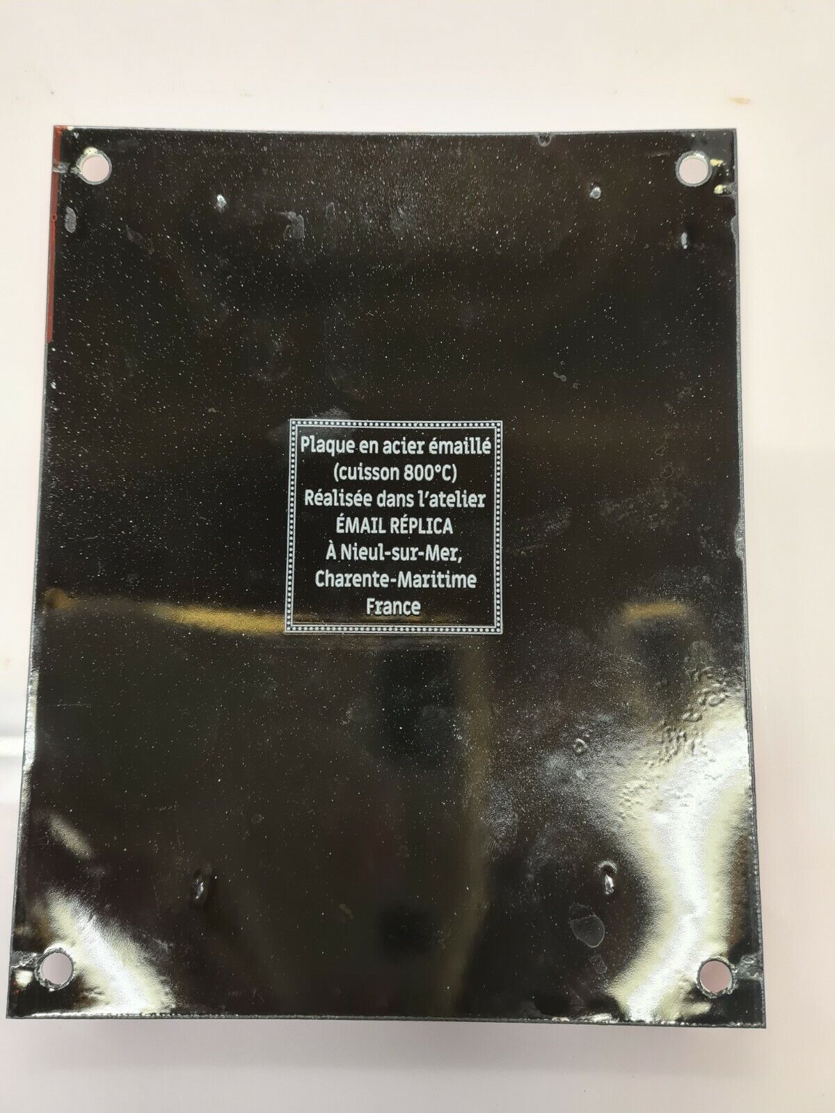 Enamelled plate license IV