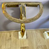 pair of Robert Thibier consoles stamped and numbered