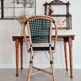Old wooden table with turned legs - speckled top